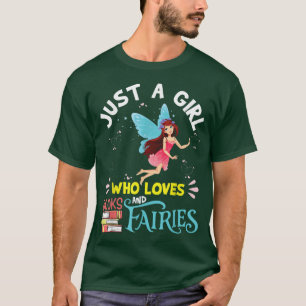 Camisa de fada para garota que ama livros