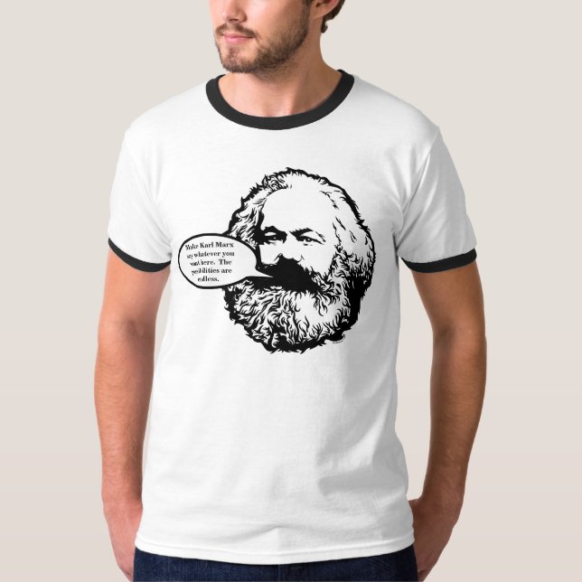 Camisa de fala customizável de Marx (Frente)