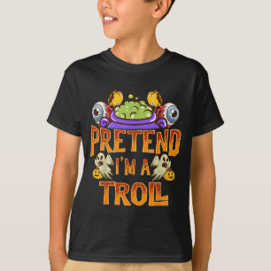 Camisa de Fantasia de Troll Engraçado de Halloween