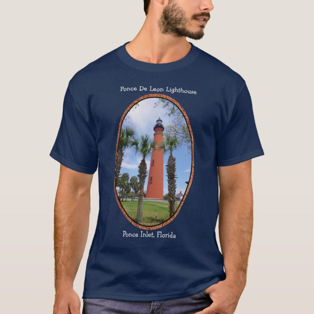 Camisa de farol de Ponce De Leon, inscrição branca (Frente)