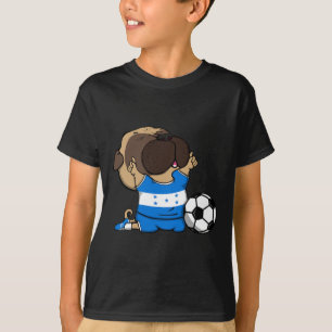 Camisa de Fãs de Futebol de Honduras Pug Dog Hondu