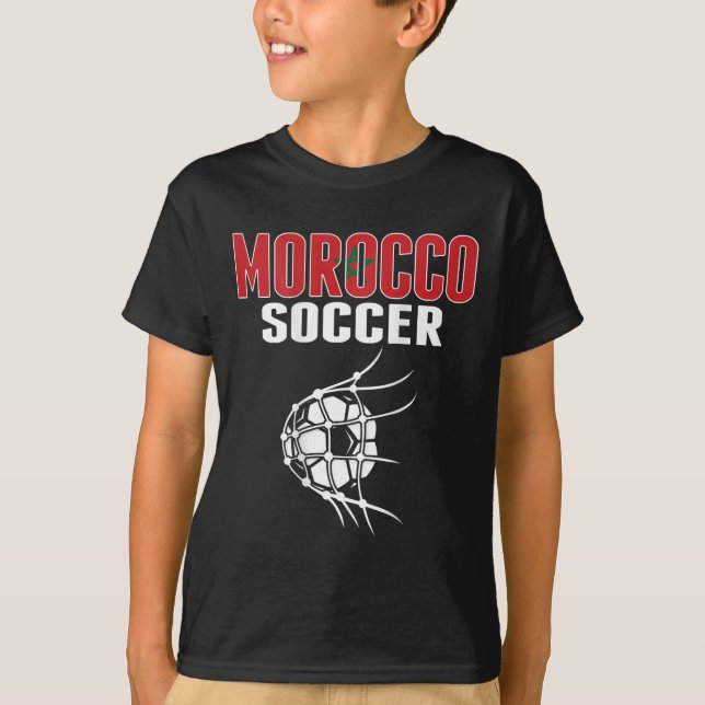 Camisa de Fãs de Futebol de Marrocos - Apoie o Fut (Frente)
