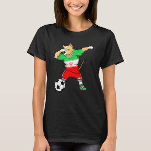 Camisa de Fãs de Futebol do Irã com Cachorro Pitbu