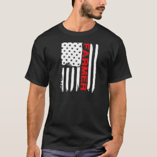 Camisa de Fazendeiro 4 de Julho Bandeira dos EUA F