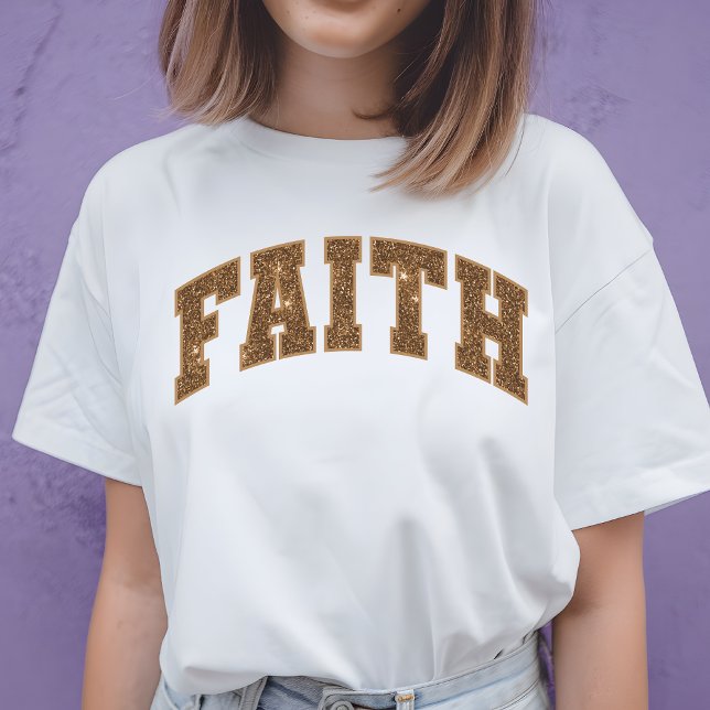 Camisa de Fé, Presente de Aniversário para Ela, Mã (faith shirt, glitter shirt, birthday gift shirt, graduation gift shirt, Mother’s Day gift, mom gift)