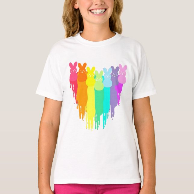 Camisa de felz pascoa para as Mulheres Crianças. (Frente)