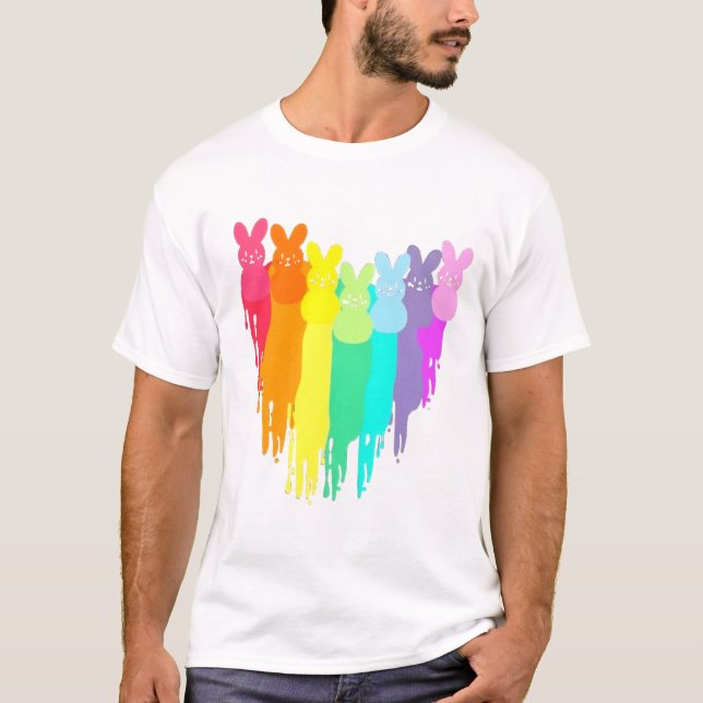 Camisa de felz pascoa para crianças, camisa de coe (Frente)