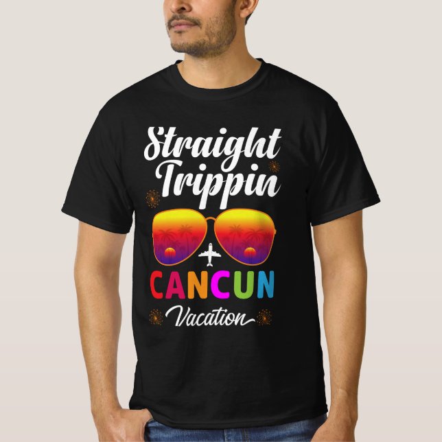 Camisa de férias Cancun do hetero (Frente)