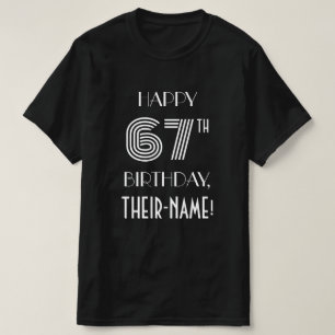 Camisa de festa de 67º aniversário com estilo insp