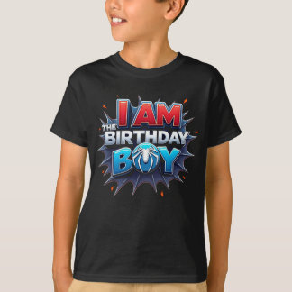 Camisa de Festa de aniversário de aranha única par