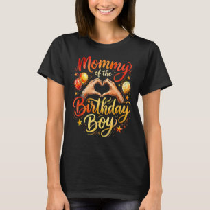 Camisa de festa de mãos em coração da mamãe do men