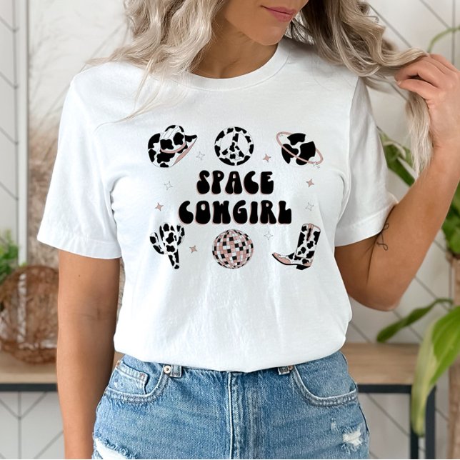 Camisa de Festa de solteira de Cowgirl do Espaço (Criador carregado)
