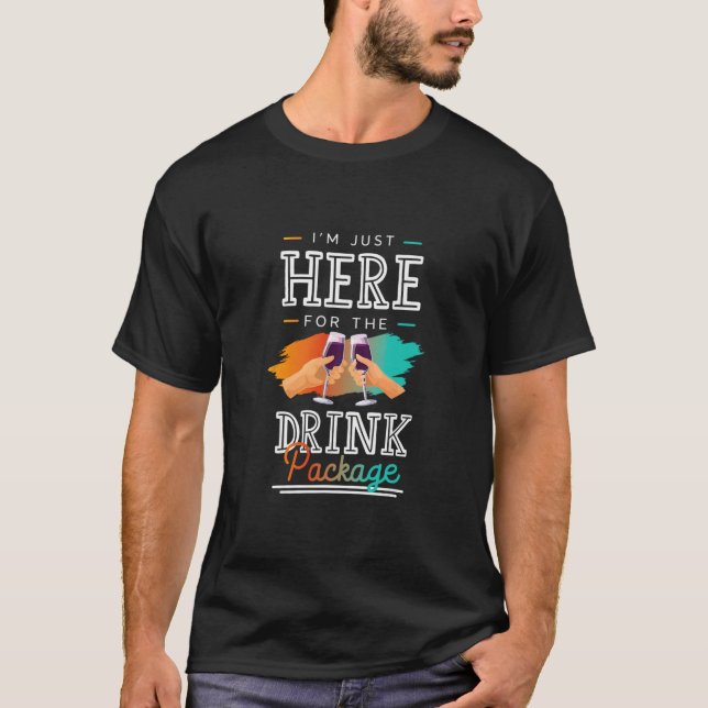 Camisa de festa divertida de bebida de férias de c (Frente)