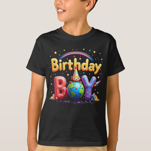 Camisa de festa do dia B para bebês - Brincadeira  (Frente)