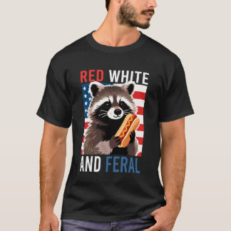 Camisa de festa Vermelha Branca e Fera Divertida E
