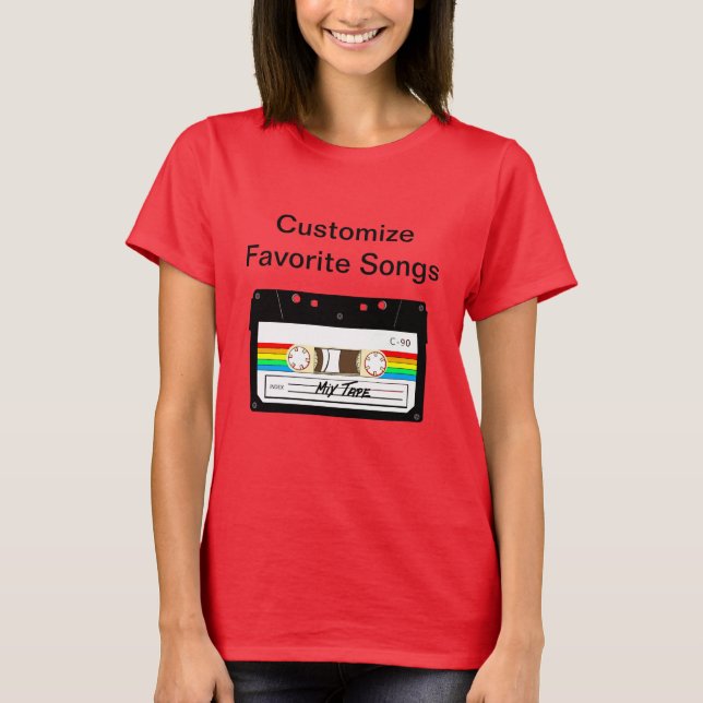 Camisa de fita cassete Vintage T-Shirt (Frente)