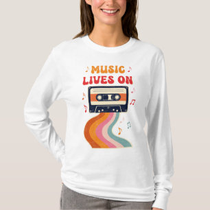 Camisa De Fita De Cassete Retroativa - A Música Vi