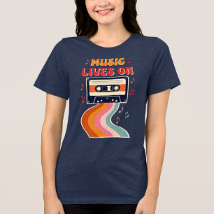 Camisa De Fita De Cassete Retroativa - A Música Vi