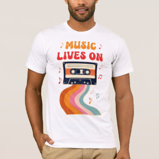 Camisa De Fita De Cassete Retroativa - A Música Vi