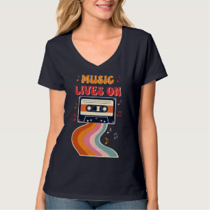 Camisa De Fita De Cassete Retroativa - A Música Vi