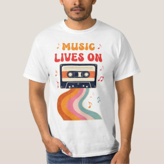 Camisa De Fita De Cassete Retroativa - A Música Vi