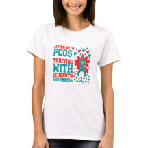 Camisa de Fita de Força de Sensibilização PCOS