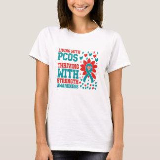 Camisa de Fita de Força de Sensibilização PCOS
