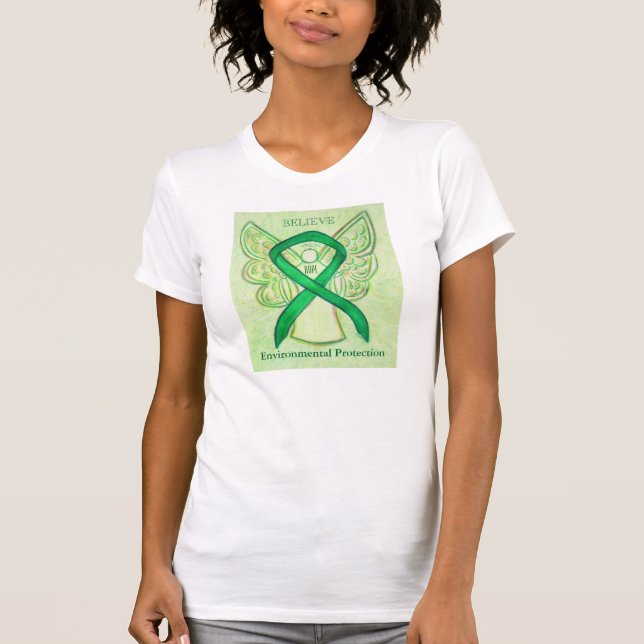 Camisa de Fita de Sensibilização para a Proteção A (Frente)
