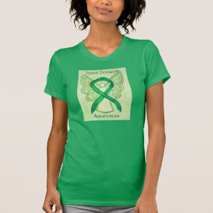 Camisa de Fita de Sensibilização Verde da Dádiva d