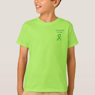 Camisa de Fita Verde de Consciência do Cancer Adr