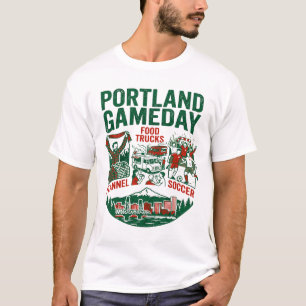 Camisa de Flanela de Dia de Jogo de Portland Food