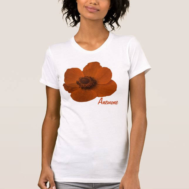 Camisa de Flor Marrom Personalizável (Frente)