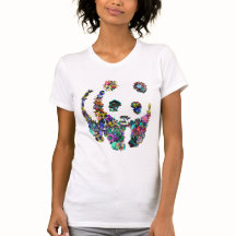 camisa de flores panda