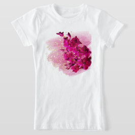 Camisa de flores rosa