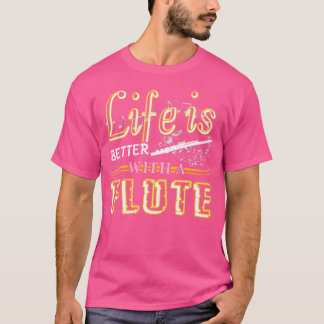 Camisa De Fluxo - A Vida É Melhor Com Camisetas De
