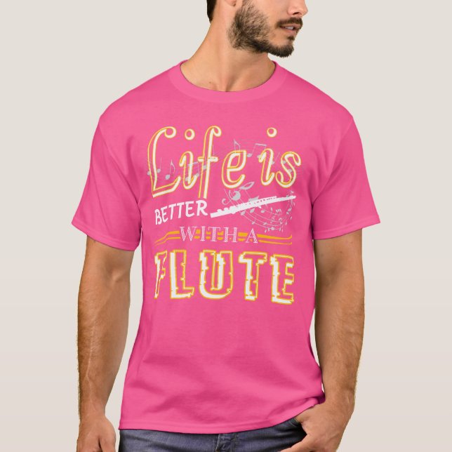 Camisa De Fluxo - A Vida É Melhor Com Camisetas De (Frente)