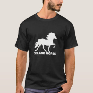 Camisa de folga comprida do cavalo islandês
