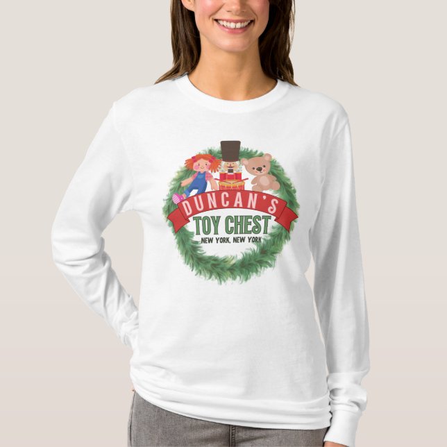 Camisa de folga longa das mulheres do Peito de Bri (Frente)