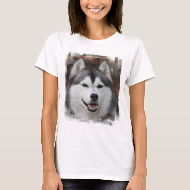 Camisa De Folga Longa Do Cão rouco (Frente)