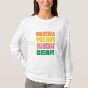 Camisa de folga longa feminina - Ano Novo Eve 2025