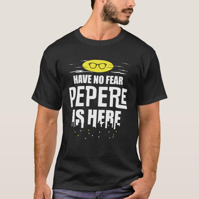 Camisa De Folha Longa De Pepere Não Tem Medo (Frente)