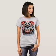 Camisa de Formatura da Equipe de Enfermagem Panda