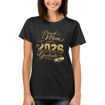 Camisa de Formatura da Turma de 2026 para Mãe Orgu