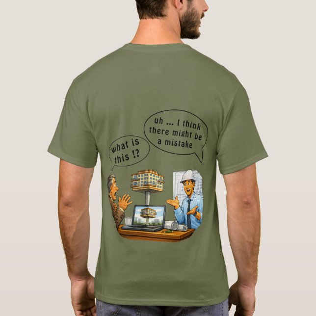 Camisa de Formatura de Arquitetura Engraçada (Verso)