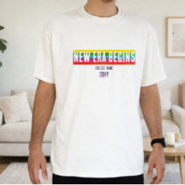 Camisa de Formatura Elegante Minimalista Nova Era