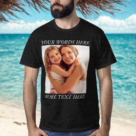 Camisa de Foto Personalizada com Frase Personaliza