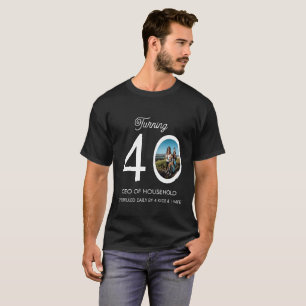 Camisa de Fotografia aniversário de 40 anos