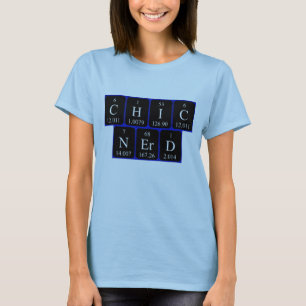Camisa de frase de mesa periódica ChicNerd