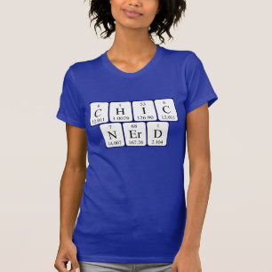 Camisa de frase de mesa periódica ChicNerd