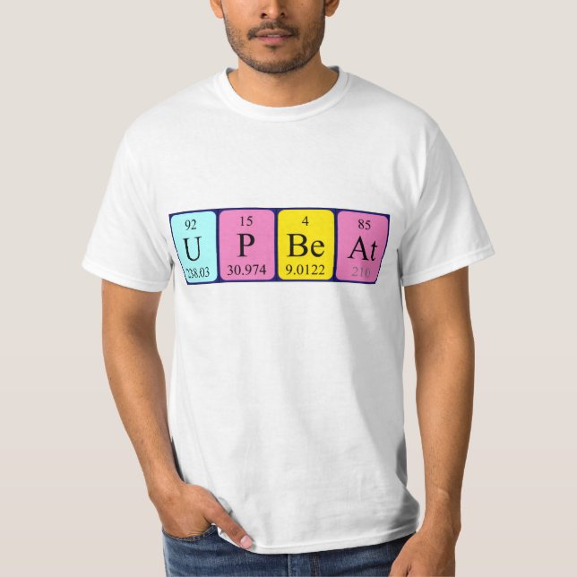 Camisa de frase de mesa periódica de atualização (Frente)